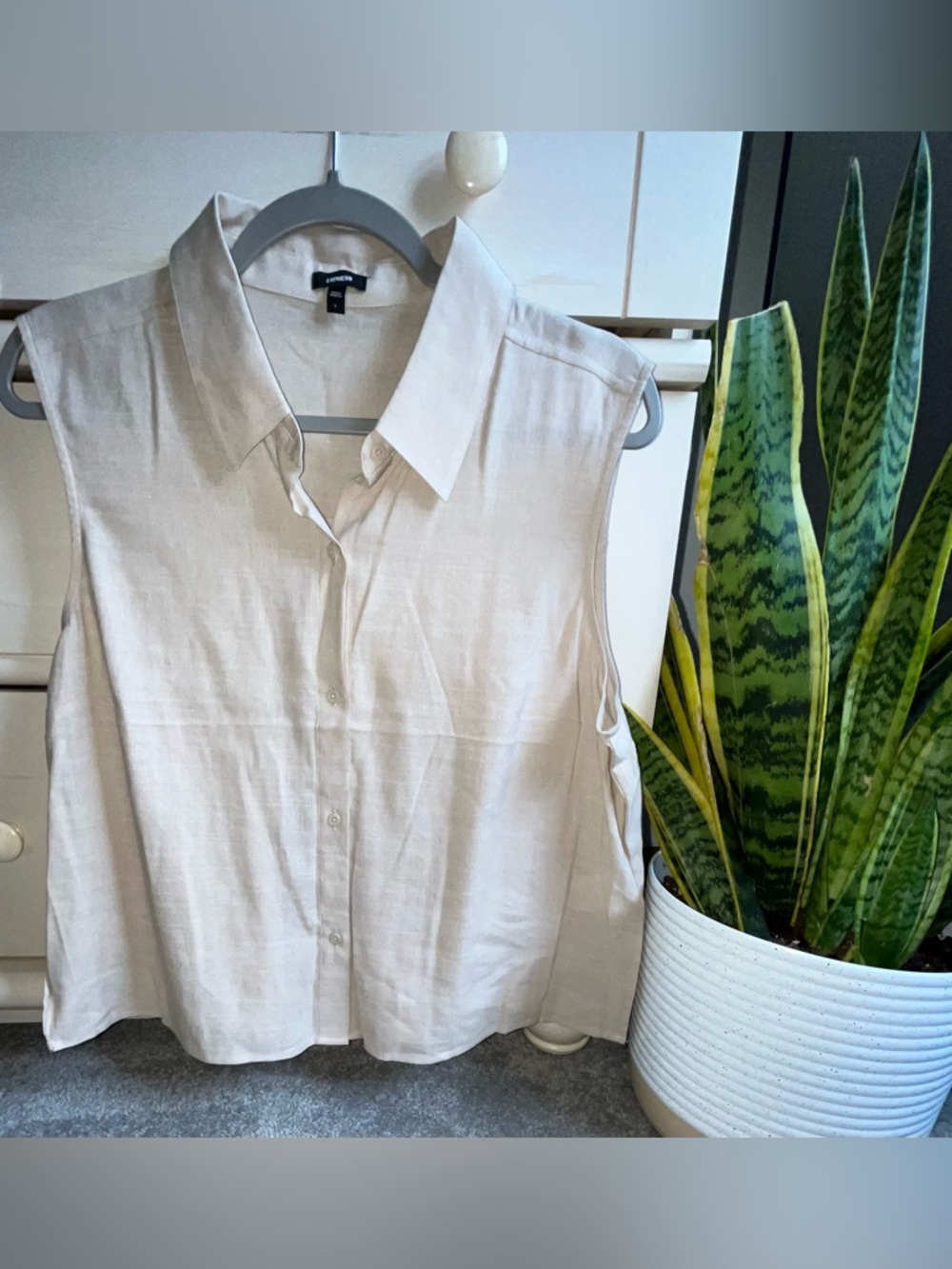 NWOT Express Linen Shirt L